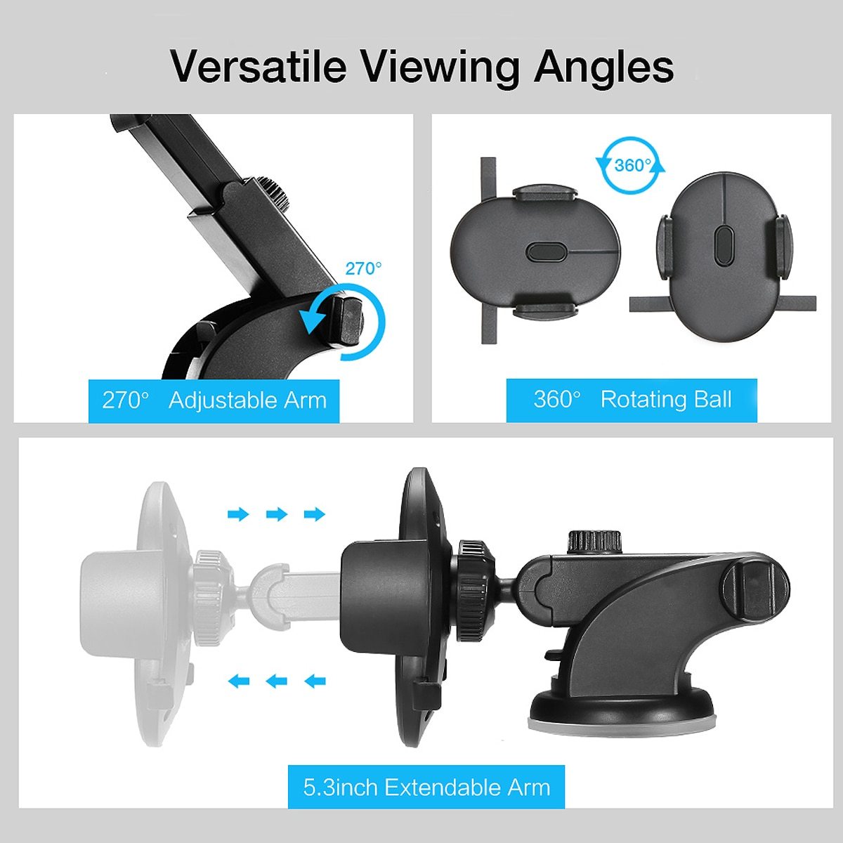Flexible Arm Dashboard Phone Holder