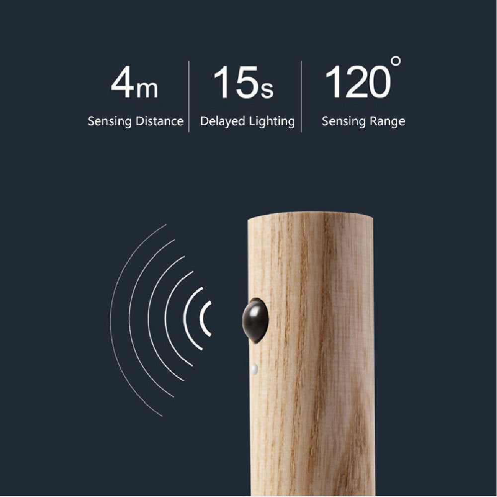 Magnetic USB Wireless Wood Night Lamp