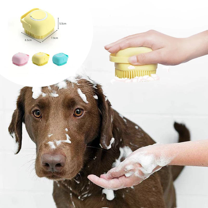 Multi-Function Dog & Cat Silicone Bath Brush